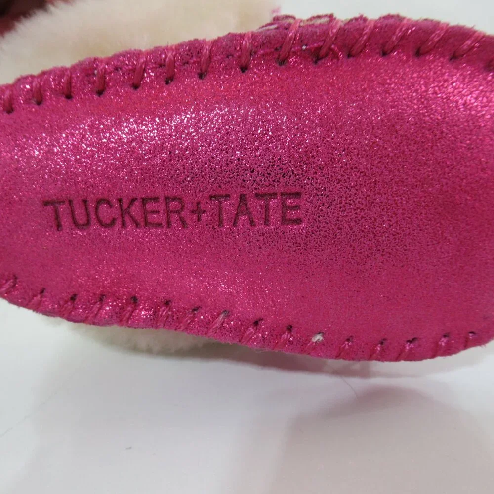 Tucker & Tate Wool Lined Baby Moccasins, Pink  Size S
